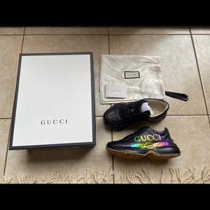 Gucci Rython rainbow sneakers